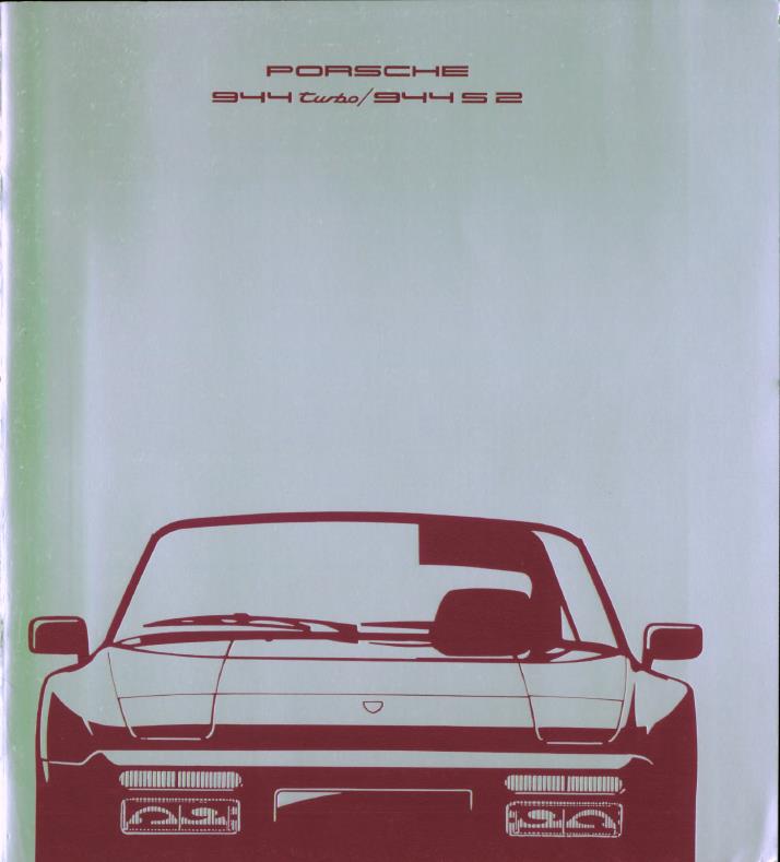 Рекламный буклет Porsche 944 FR
